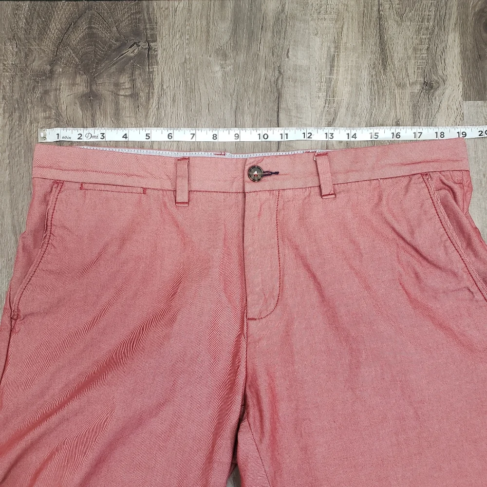 Tommy Hilfiger 38 (36) X 30 Red Casual Dress Pants Patriotic American Derby Work
